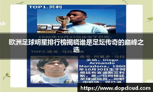欧洲足球明星排行榜揭晓谁是足坛传奇的巅峰之选